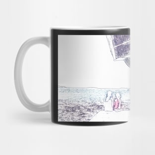 Sisters forever, on the beach, best sister, family print Mug